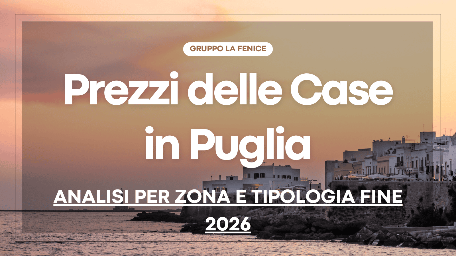 prezzi case Puglia 2026 analisi mercato immobiliare zona tipologia